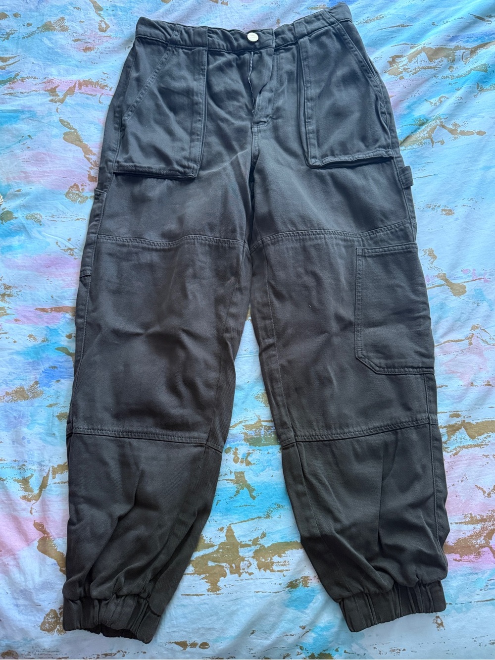 AllSaints Olive Green Cargo Pants